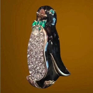 Carolee Vintage Penguin Brooch